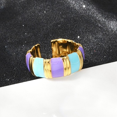 304 Stainless Steel Adjustable Cuff Rings LS-RJEW-Q015-02G-C-1