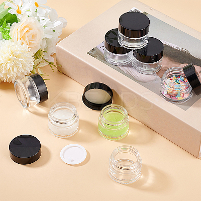 Glass Portable Cream Jar MRMJ-WH0001-15-1