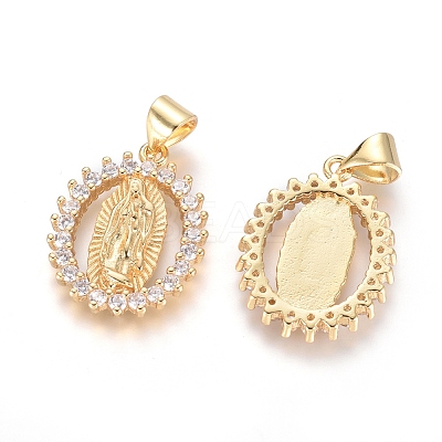 Brass Micro Pave Cubic Zirconia Pendants LS-KK-I657-32G-B-1