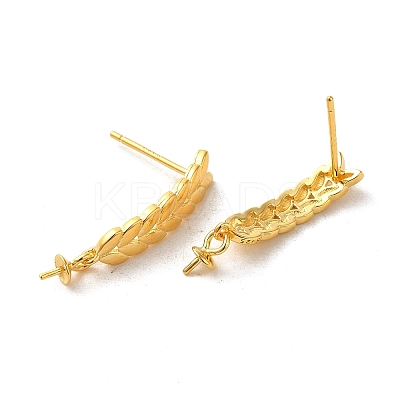925 Sterling Silver Stud Earrings Findings STER-Z007-08G-1