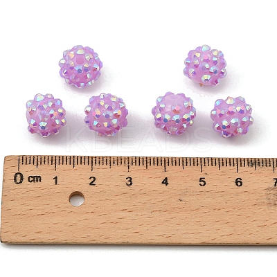 AB-Color Resin Rhinestone Beads RESI-S315-10x12-10-1