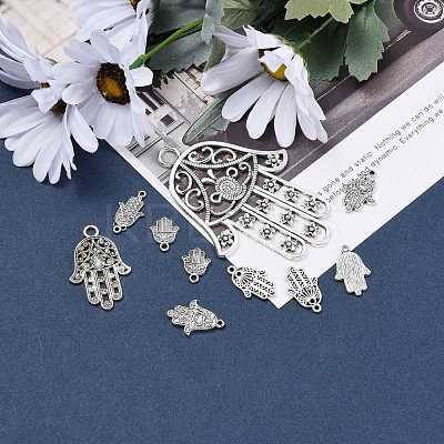 Tibetan Style Alloy Pendants TIBEP-MSMC021-03AS-1
