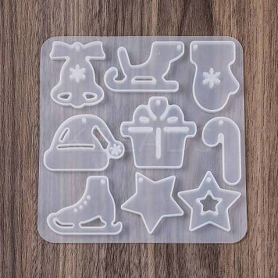 Christmas Pendants DIY Silicone Mold DIY-K073-19E-1