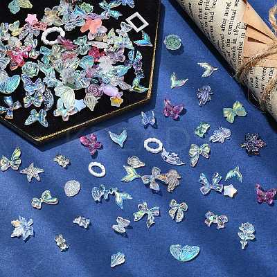 Mixed Shapes Resin Cabochons MRMJ-CJC0001-16-1