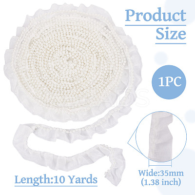 10 Yards Polyester Lace Trims OCOR-TA0002-11C-1