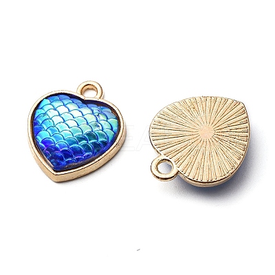 12Pcs 3 Colors Alloy Resin Pendants FIND-YW0003-75-1