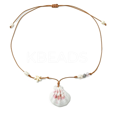 Shell Pendant Necklaces X1-NJEW-TA00179-01-1