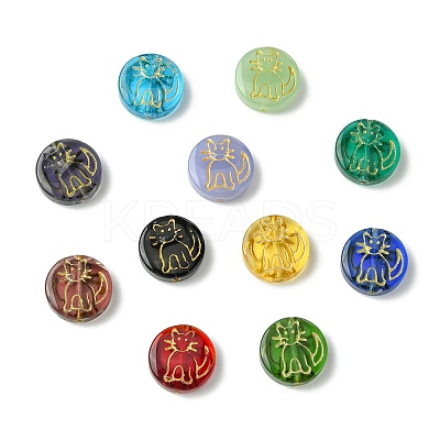 14Pcs 14 Colors Handmade Lampwork Beads LAMP-CJ0002-86-1
