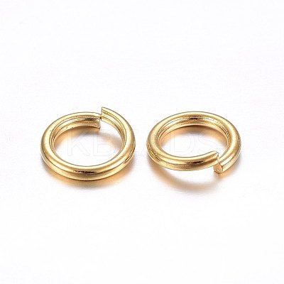 304 Stainless Steel Open Jump Rings STAS-O098-02G-17-1