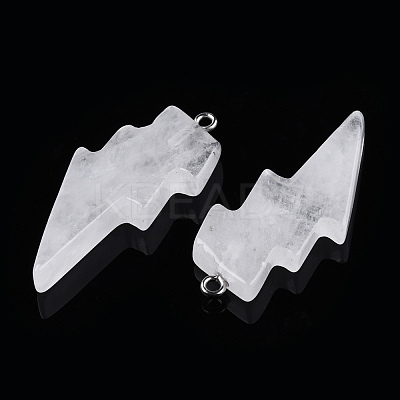 Natural Quartz Crystal Pendants G-N332-53-A22-1