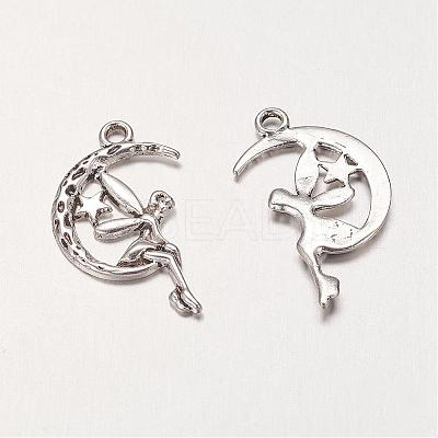 Zinc Alloy Fairy Sprite Charms PALLOY-A18526-AS-FF-1