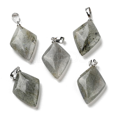 Natural Labradorite  Pendants G-C066-03B-1