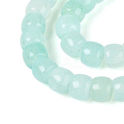 Baking Paint Crackle Glass Beads Strands DGLA-N019-02A-06-1