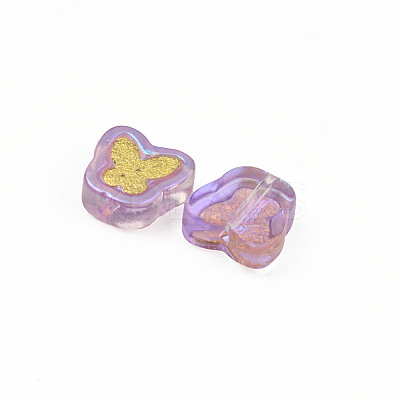 Electroplate Transparent Handmade Lampwork Beads LS-X-LAMP-Q032-04A-1