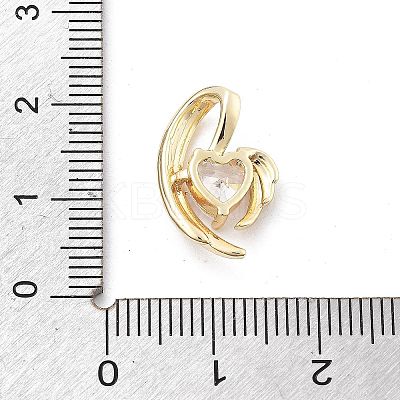 Brass Micro Pave Cubic Zirconia Pendants LS-KK-D283-07G-1