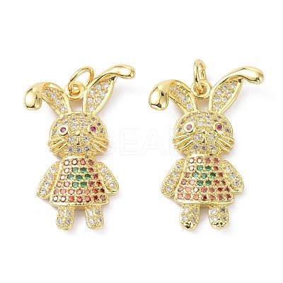 Brass Micro Pave Cubic Zirconia Pendant ZIRC-C021-28G-1