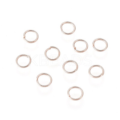 304 Stainless Steel Open Jump Rings STAS-O098-01RG-03-1