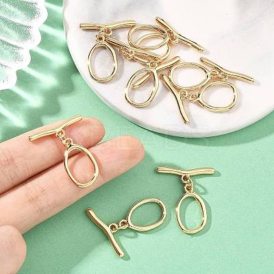 SHEGRACE Brass Toggle Clasps XGRQ58378-790G-1