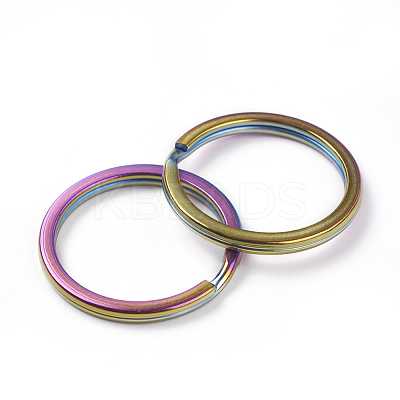 Ion Plating(IP) 304 Stainless Steel Split Key Rings STAS-L216-09A-1