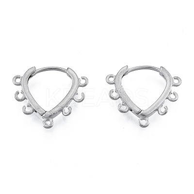 Tarnish Resistant 304 Stainless Steel Hoop Earrings Findings LS-STAS-N092-192-1