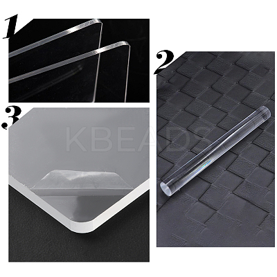 1Pc Plastic Scraper AJEW-SP0002-51-1