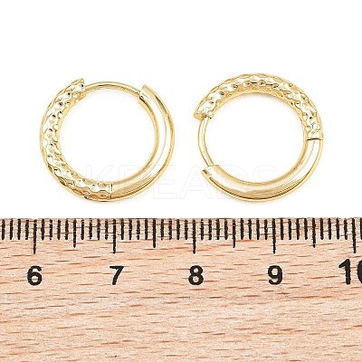 Brass Huggie Hoop Earrings KK-CBA8A92-04G-1