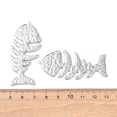 Textured 304 Stainless Steel Big Pendants LS-STAS-Z177-04P-1