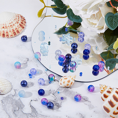 3 Bags Glass Beads GLAA-DC0001-37A-1