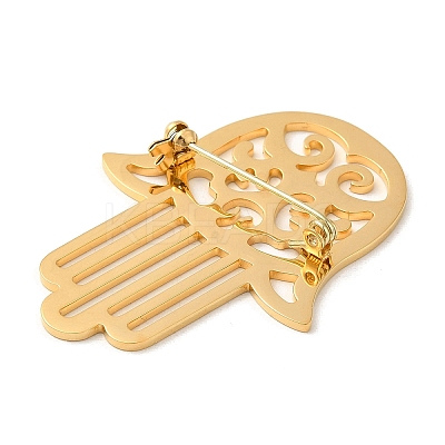 201 Stainless Steel Brooch for Backpack Clothes LS-STAS-Z050-04G-1