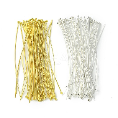 100Pcs 2 Colors Brass Ball Head Pins KK-YW0001-99-1