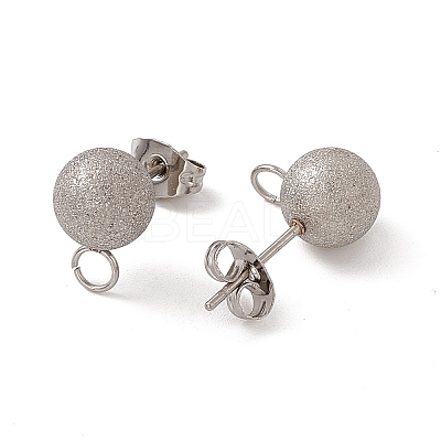 Non-Tarnish 304 Stainless Steel Stud Earring Findings LS-STAS-E179-05E-P-1