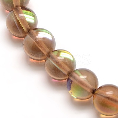 Synthetic Moonstone Beads Strands LS-G-F143-8mm-08-1