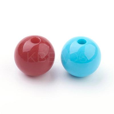 Round Acrylic Beads PAB708Y-1