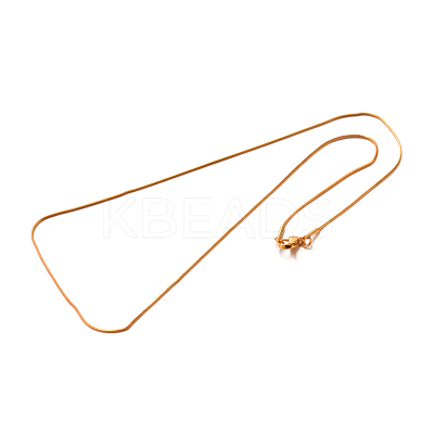 304 Stainless Steel Snake Chain Necklaces X-STAS-M174-016G-A-1