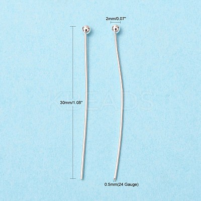 Brass Ball Head Pins X-KK-R020-07S-1