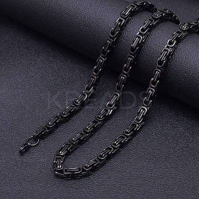 Stainless Steel Byzantine Chains Necklaces for Men FS-WG56795-131-1