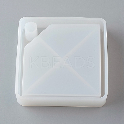 DIY 4 Compartments Square Layered Rotating Storage Box X-AJEW-D046-03A-1