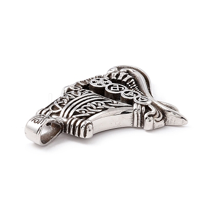 Tibetan Style 304 Stainless Steel Pendants STAS-P305-29AS-1