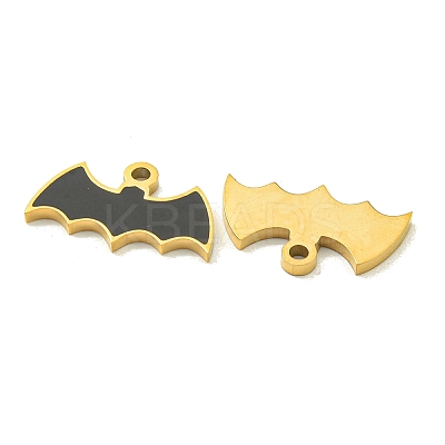 Halloween Theme Ion Plating(IP) 304 Stainless Steel Enamel Pendants STAS-M011-02D-1