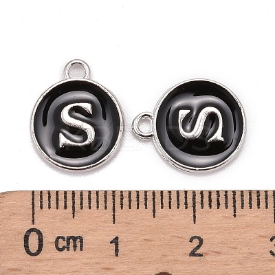 Platinum Plated Alloy Charms ENAM-S118-02S-P-1