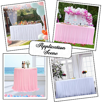Polyester Table Skirt AJEW-WH20022-20G-1