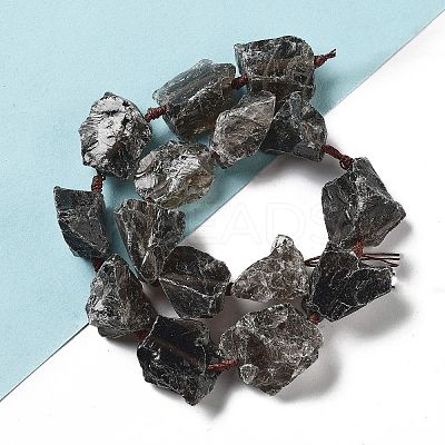 Raw Rough Natural Smoky Quartz Beads Strands G-J388-A08-01-1