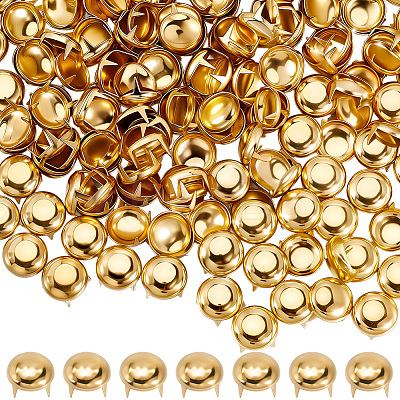 200Pcs Brass Four-Claw Rivets KK-GF0001-20G-1