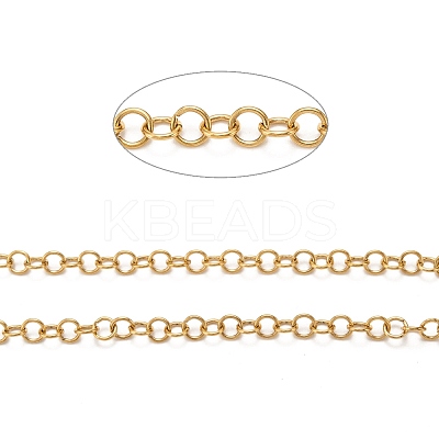 Ion Plating(IP) 304 Stainless Steel Rolo Chains CHS-L014-06G-1