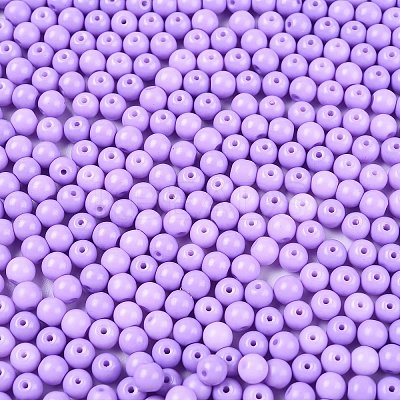 Opaque Baking Paint Glass Beads DGLA-T004-02L-1