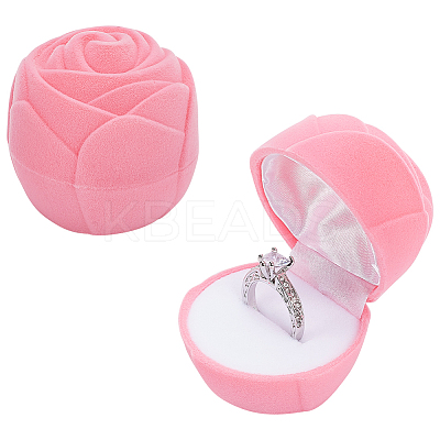 Rose Velvet Jewelry Boxes CON-WH0092-63A-1