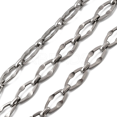 304 Stainless Steel Dapped Chains CHS-Z007-18P-1