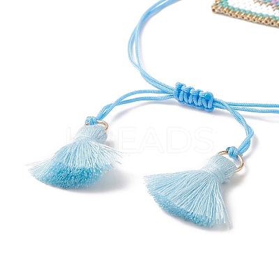 Handmade Japanese Seed Rectangle Braided Bead Bracelets BJEW-MZ00022-01-1