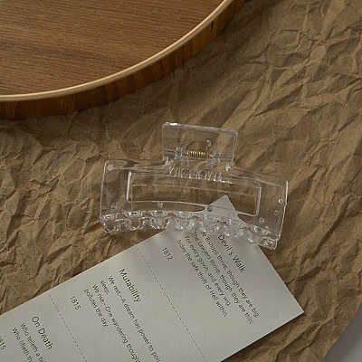 Transparent Plastic Large Claw Hair Clips PHAR-F016-11-1