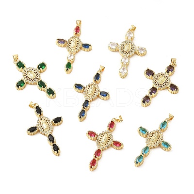 Rack Plating Brass Pendants KK-D087-12G-1